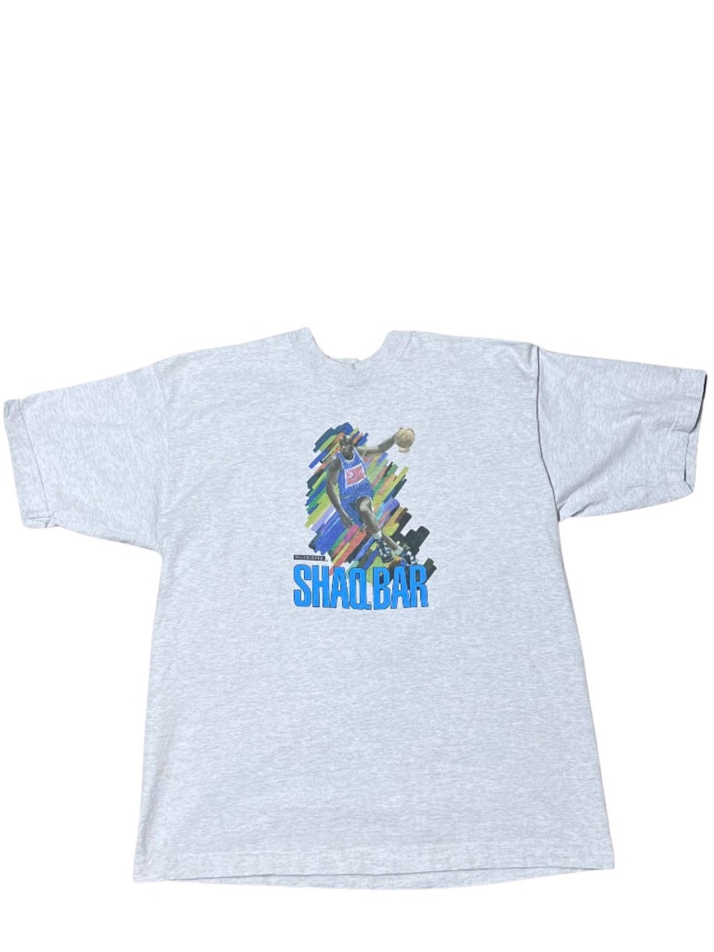 Vintage Shaq Bar Shaquille O’Neal NBA Basketball Graphic T-Shirt XL Rare 90s Rap